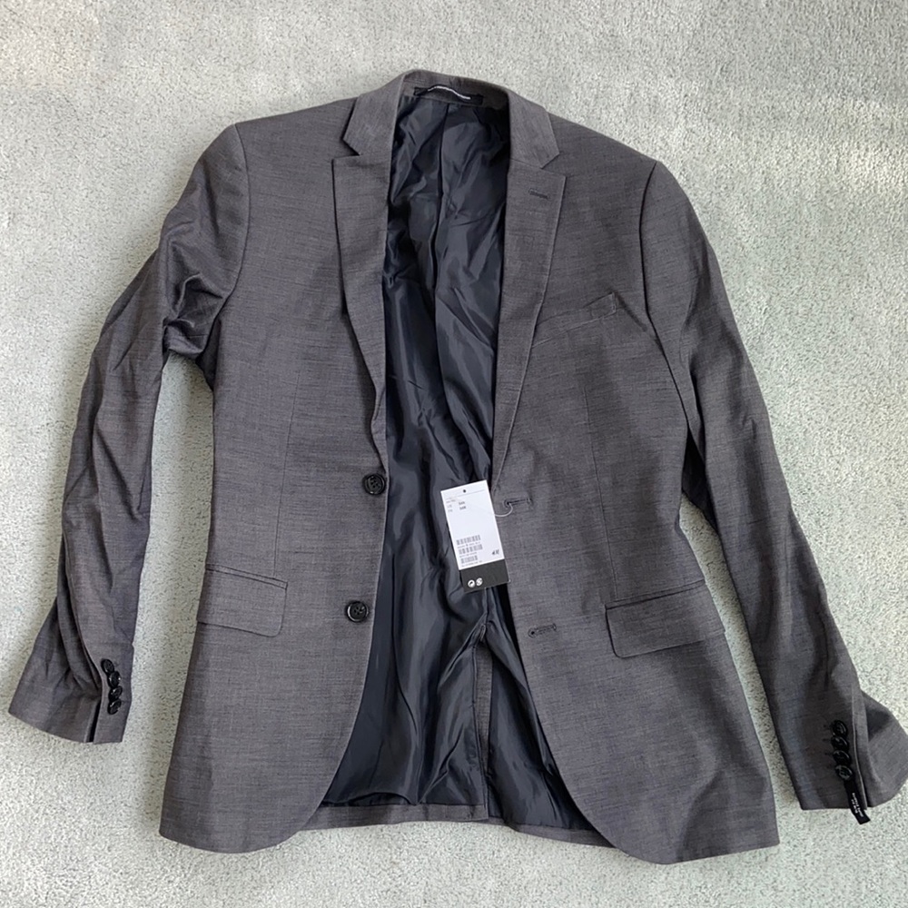 H&M Slim Fit Suit Jacket NWT 36R
